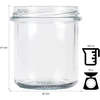 Stiklinis stiklainis su dangteliu, 350 ml