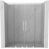 Stumdomos dušo durys Mexen Velar DUO, Baltas, 160 cm