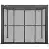 Stumdomos polikarbonatinės durys pavėsinei Pergola PREMIUM 4m, Anthracite