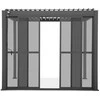 Stumdomos polikarbonatinės durys pavėsinei Pergola PREMIUM 4m, Anthracite