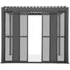 Stumdomos polikarbonatinės durys pavėsinei Pergola PREMIUM 4m, Anthracite