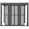 Stumdomos polikarbonatinės durys pavėsinei Pergola PREMIUM 3m, Anthracite