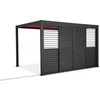 Stumdomos žaliuzinės durys pavėsinei Pergola PREMIUM 4m, Anthracite