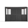 Stumdomos žaliuzinės durys pavėsinei Pergola PREMIUM 4m, Anthracite