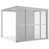 Stumdomos žaliuzinės durys pavėsinei Pergola PREMIUM 4m, Baltas