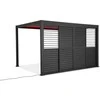 Stumdomos žaliuzinės durys pavėsinei Pergola PREMIUM 4m, Anthracite