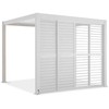 Stumdomos žaliuzinės durys pavėsinei Pergola PREMIUM 3m, Baltas