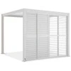 Stumdomos žaliuzinės durys pavėsinei Pergola PREMIUM 3m, Baltas