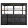 Stumdomos žaliuzinės durys pavėsinei Pergola PREMIUM 3m, Anthracite