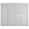 Stumdomos žaliuzinės durys pavėsinei Pergola PREMIUM 4m, Baltas