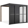 Stumdomos žaliuzinės durys pavėsinei Pergola PREMIUM 3m, Anthracite