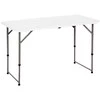 Sulankstomas lauko stalas Catering, 122 cm, reguliuojamo aukščio