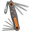 Sulankstomas šešiakampių raktų rinkinys TORX 9 - 40 mm Bradas, 8 vnt., short