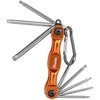 Sulankstomas šešiakampių raktų rinkinys TORX 9 - 40 mm Bradas, 8 vnt., short