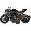 Surenkamas motociklo modelis DIY 1:14, juodas/auksinis