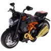 Surenkamas motociklo modelis DIY 1:14, juodas/oranžinis