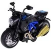 Surenkamas motociklo modelis DIY 1:14, mėlynas