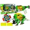 Transformeris dinozauras Dinobots 2in1 su šaudymo funkcija, žalias