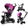 Triratukas su stogeliu Tiny Bike 3in1, rožinis
