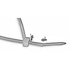 Tvirtinimo dirželiai Bradas 7,6 x 370 mm, 100 vnt., atsegami, Neutral