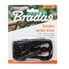 Tvirtinimo elastinė guma dviračio bagažui Bradas BUNGEE SPIDER HOOK, juodas, 60 cm