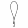 Tvirtinimo elastinė guma su kabliuku Bradas BUNGEE CORD HOOK, 0,4x18cm, 25 vnt., pilka