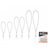 Tvirtinimo elastingų gumų su kabliukais rinkinys Bradas BUNGEE CORD HOOK, 2x18cm / 2x25cm / 2x40cm, balti