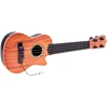 Vaikiška 4 stygų gitara su mediatoriumi, ruda