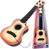Vaikiška 4 stygų gitara su mediatoriumi, šviesi