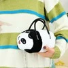 Vaikiška pliušinė rankinė Panda, 20 cm, juoda/balta