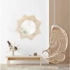 Veidrodis Boho Sun, rusvai gelsvas/Bamboo, 55 cm
