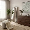 Veidrodis Classico su LED apšvietimu, 50x160 cm, Juodas