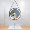 Veidrodis Luma LED, Brushed Gold, 60 cm