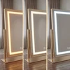 Veidrodis LUMI su LED apšvietimu, 30x40 cm, Gold