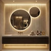 Veidrodis su LED apšvietimu, 80 cm + 40 cm