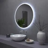 Veidrodis su LED apšvietimu BLUETOOTH FFJ, 60 cm