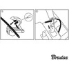 Vejos roboto kontūro laidų jungtys Bradas, 2,7mm, raudona, 4 vnt.
