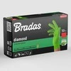 Vienkartinės darbo pirštinės Bradas DIAMOND, juodos, XL dydis, 9-10, 50 vnt.