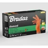 Vienkartinės darbo pirštinės Bradas DIAMOND, oranžinės, XXL dydis, 10-11, 50 vnt.
