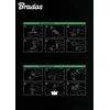 Vienkartinės darbo pirštinės Bradas DIAMOND, juodos, XL dydis, 9-10, 50 vnt.