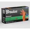 Vienkartinės darbo pirštinės Bradas DIAMOND, oranžinės, L dydis, 8-9, 50 vnt.