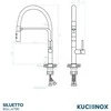 Virtuvinis maišytuvas Kuchinox SILUETTO U, BQU_B78D, Juodas