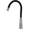Virtuvinis maišytuvas Laveo Riveco su pajungimu vandens filtrui, Brushed steel/Juodas