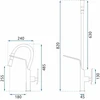 Virtuvinis maišytuvas REA Castor, Brushed Nickel