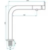 Virtuvinis maišytuvas REA Cole, Brushed Nickel