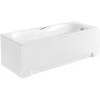 Vonia Besco Aria Plus, 140 x 70 cm, su rankenėlėmis ir rifliuota balta apdaila