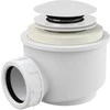 Vonia Besco Assos S-Line Juodas&amp;Baltas Matt, 160 x 70 cm, su klik-klak baltas valomu iš viršaus