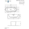 Vonia Besco Avita A-line B&W 170, kairinė, su Klik-klak Baltas su persipylimu slim