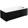 Vonia Besco Modern, 180 x 80 cm, su rifliuota juoda apdaila