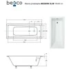 Vonia Besco Modern Slim, 180 x 80 cm